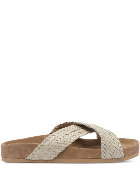 DRAGON DIFFUSION leather flat sandals