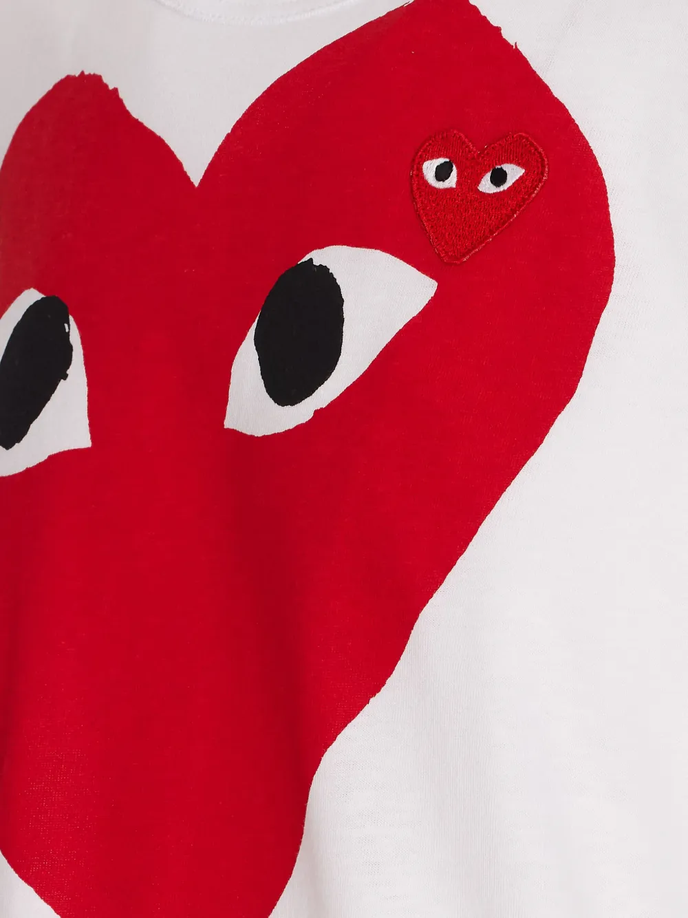 Comme Des Garçons Play Katoenen T-shirt Wit