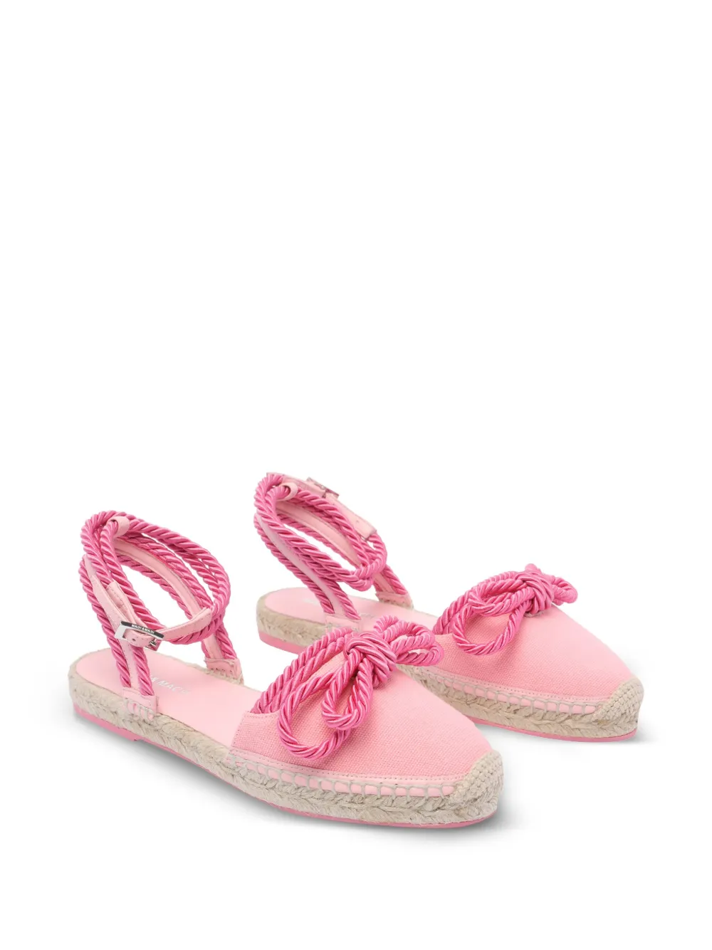 MACH & MACH Double Bow Riviera espadrilles - Roze