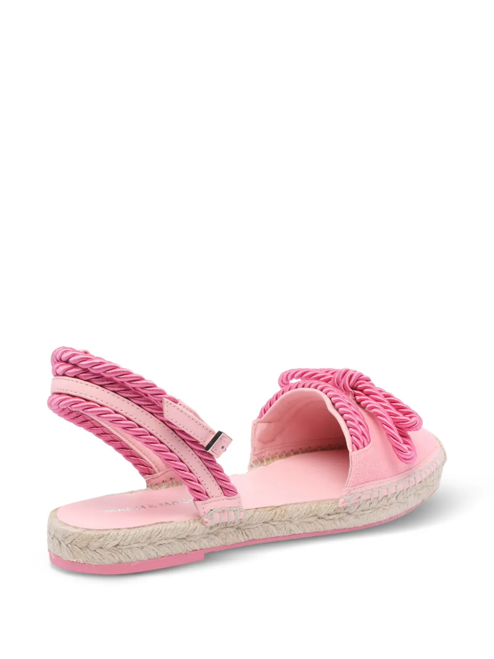 MACH & MACH Double Bow Riviera espadrilles Roze