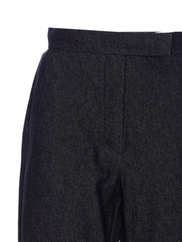 パンツ Max Mara GALIZIA SLIM FIT COTTON TROUSERS Slim-fit cotton trousers, brown | 