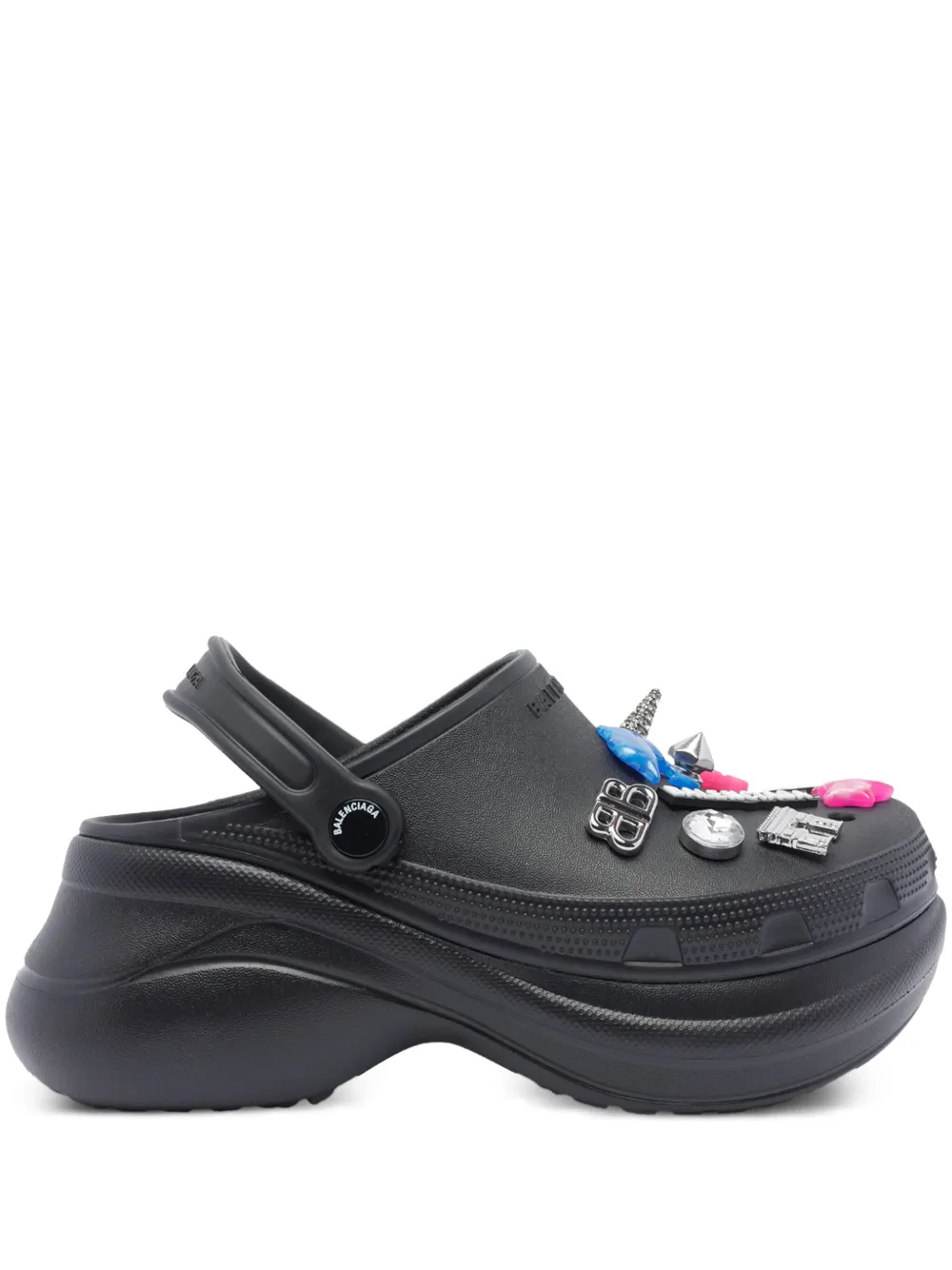Balenciaga Jibbitz™ Sabot Crocs™ muiltjes Zwart