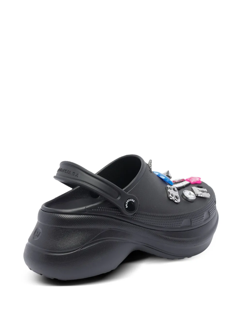 Balenciaga Black Crocs Jibbitz