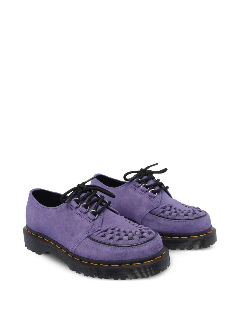 Dr. Martens leather brogues Purple