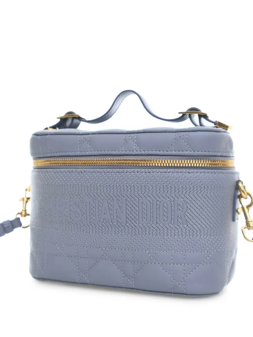 Christian Dior Pre-Owned 2020 Small Lambskin Cannage DiorTravel Vanity Case satchel | Pre-Owned | Image 2