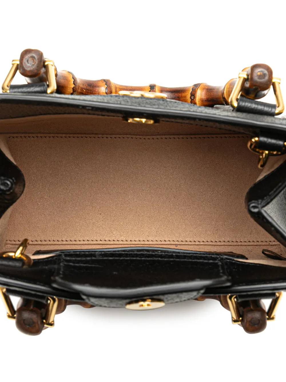 Gucci Pre-Owned Borsa a tracolla Diana piccola in pelle di vitello e bambù 2016-2024 | Pre-owned | Image 4