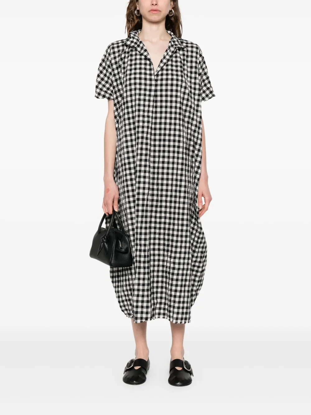 Daniela Gregis robe mi-longue à carreaux vichy | Robes de jour | Image 2