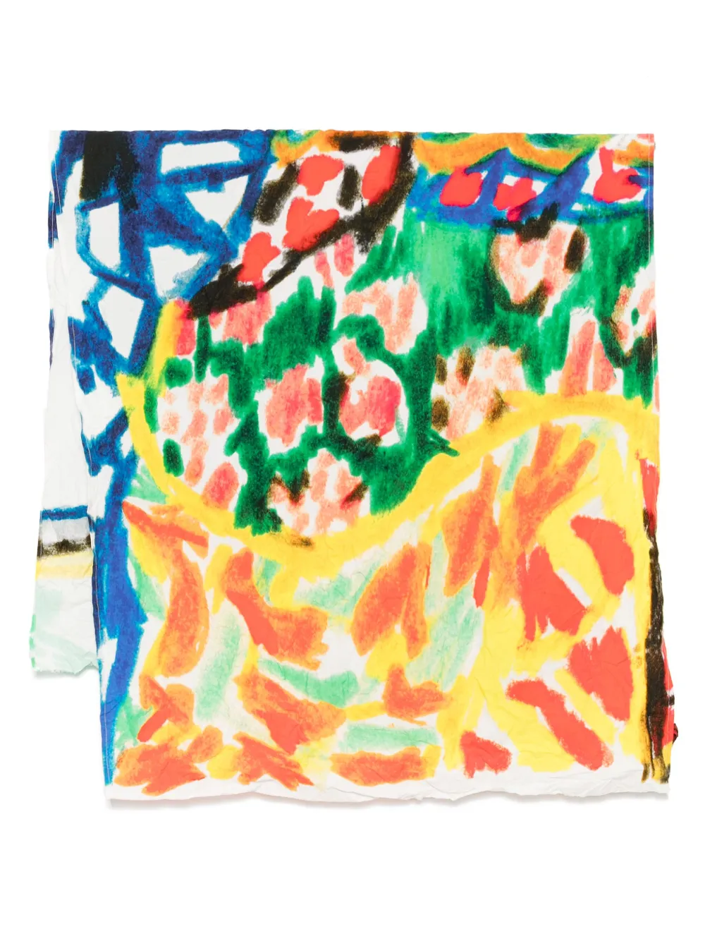 Daniela Gregis Basilico-print scarf | White | Image 1