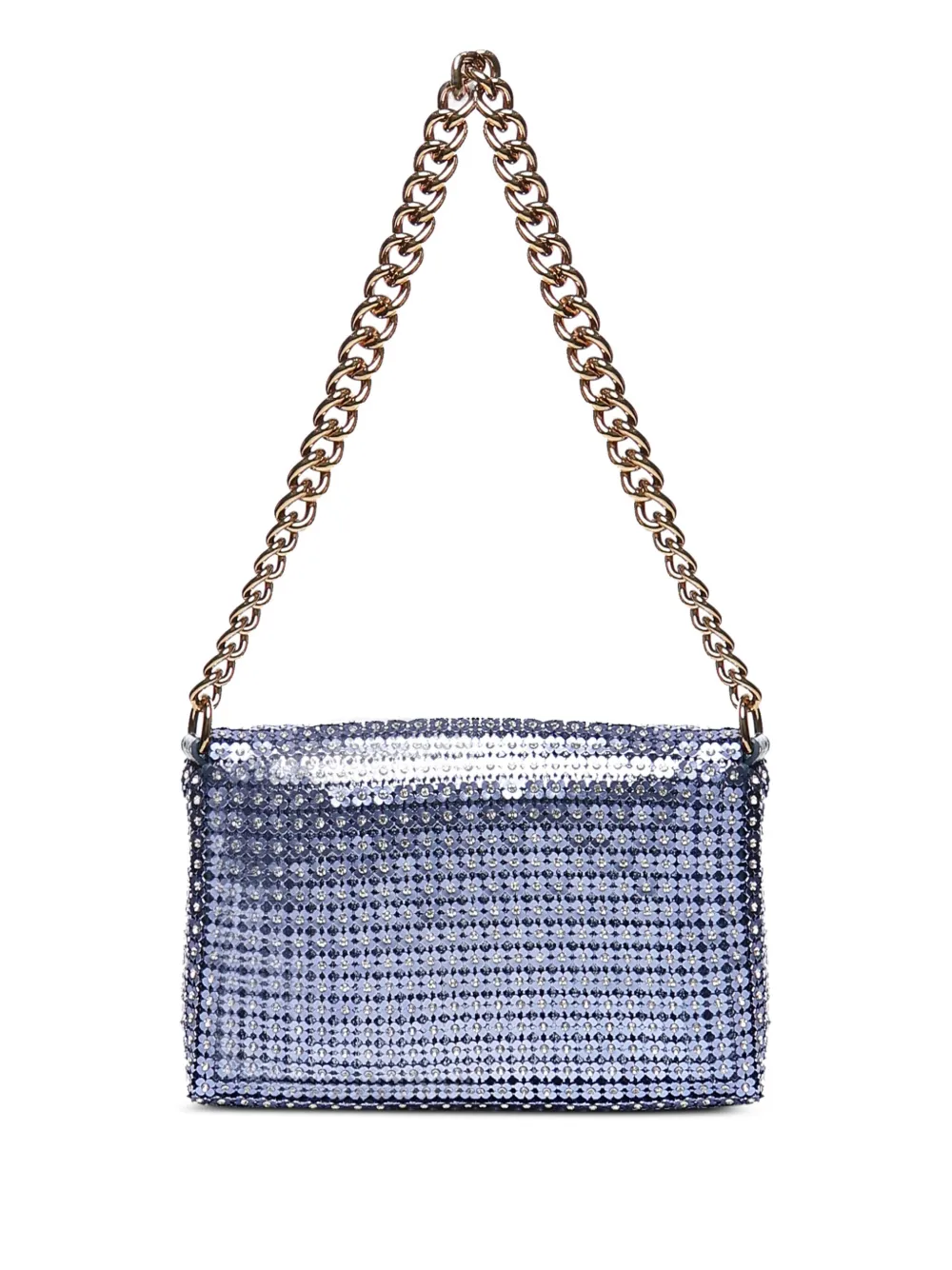 KG Kurt Geiger Kensington schoudertas verfraaid met pailletten en ketting - Blauw
