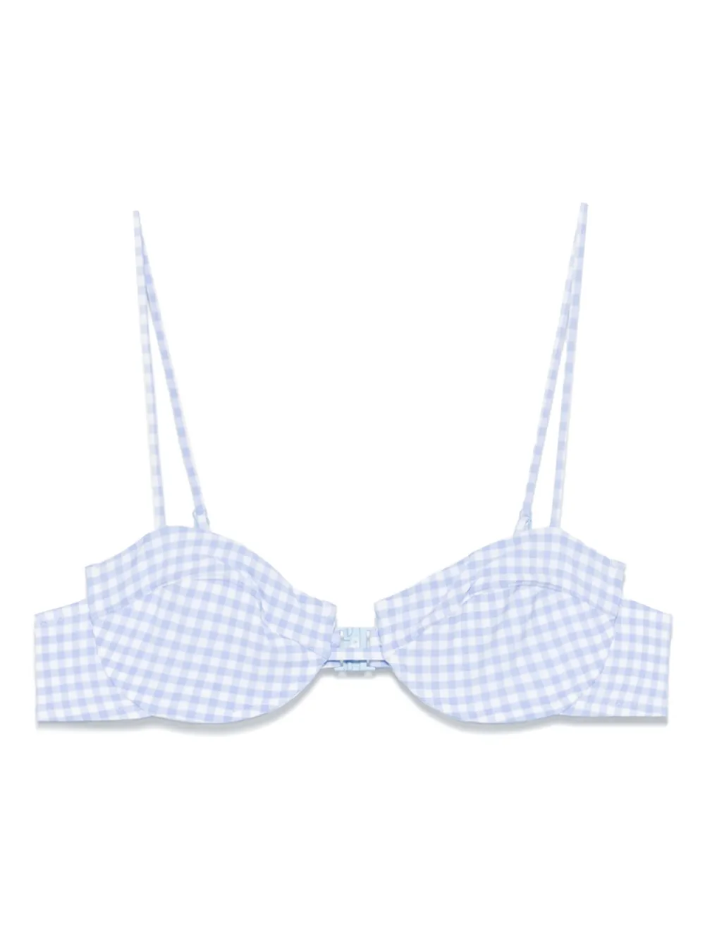 MC2 Saint Barth Geruite bikinitop Blauw