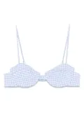 MC2 Saint Barth checked bikini top - Blue