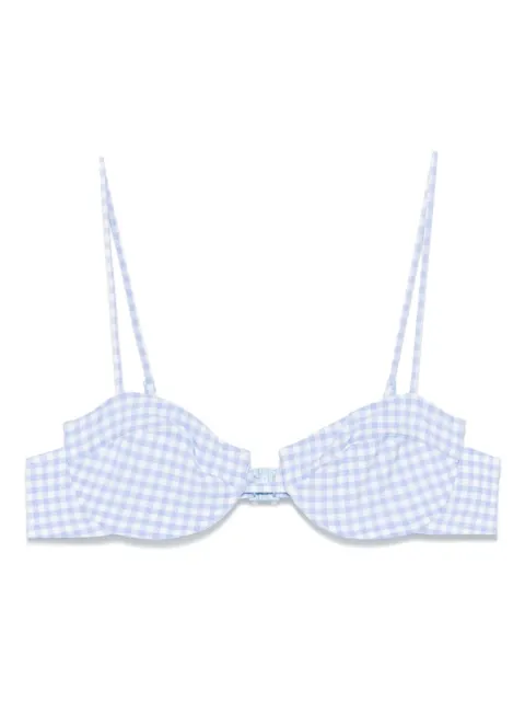 MC2 Saint Barth checked bikini top