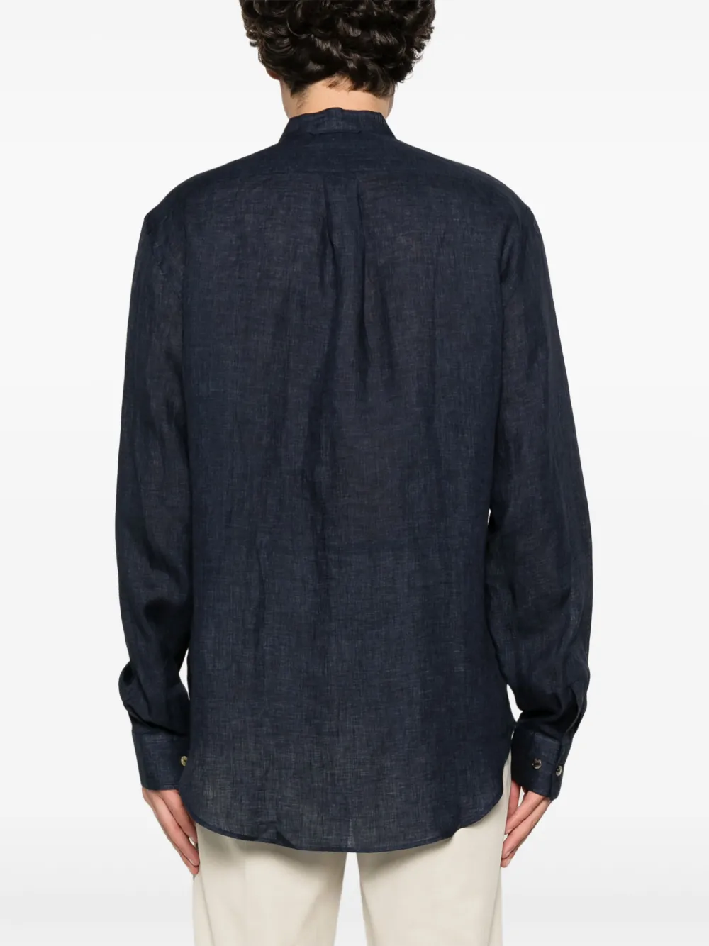 Paul Smith Linnen overhemd Blauw