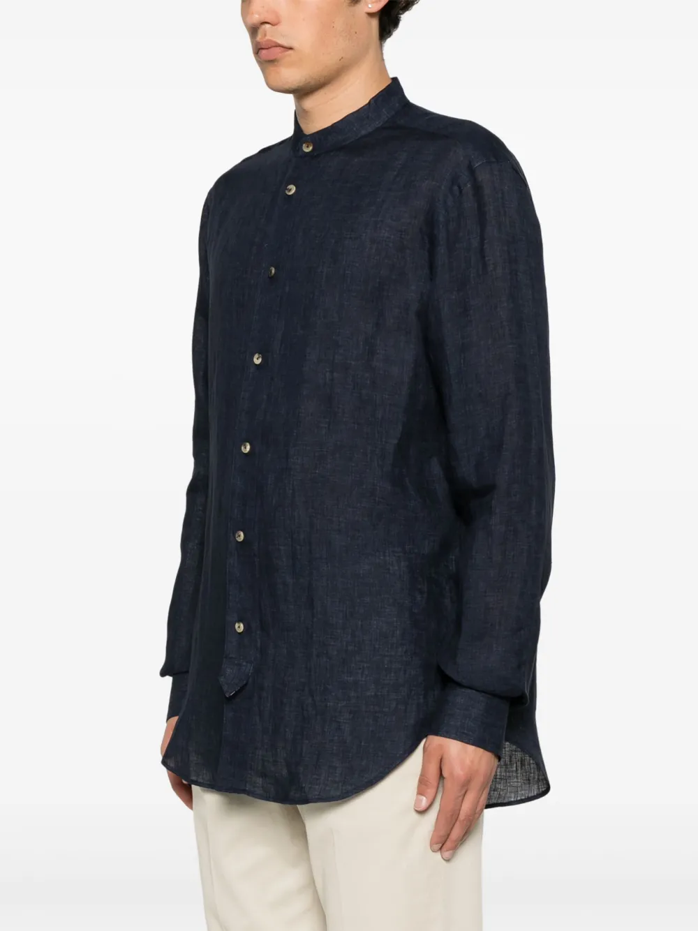 Paul Smith Linnen overhemd Blauw