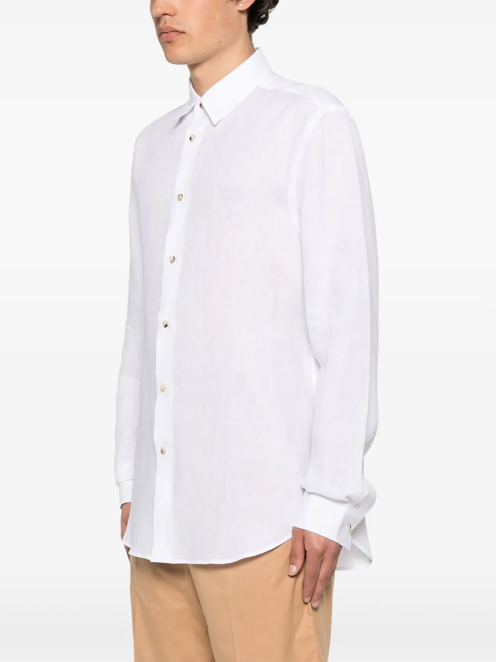 Shop Paul Smith Linen Shirt