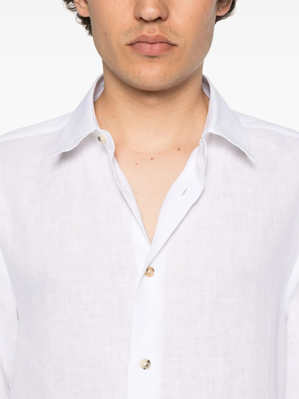 Shop Paul Smith Linen Shirt