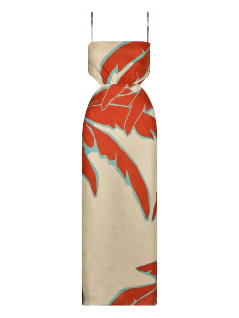 Johanna Ortiz Palms linen maxi dress