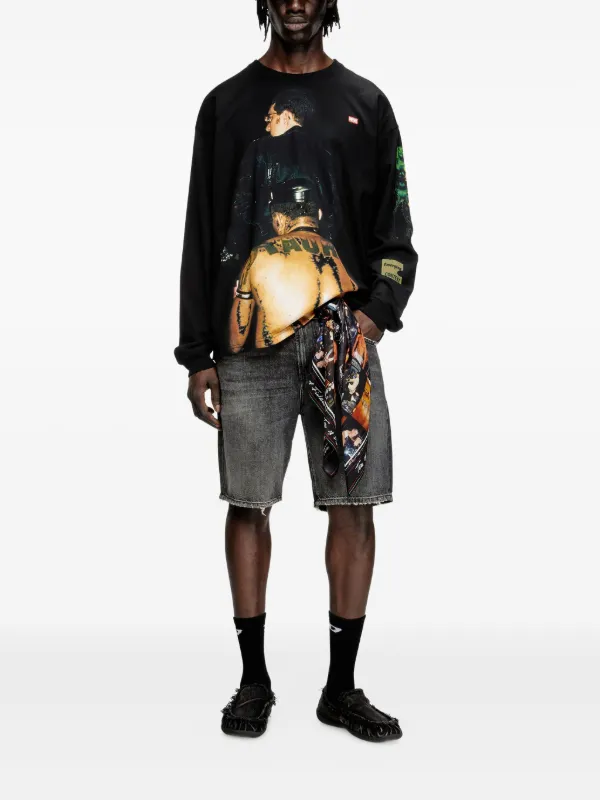 ディーゼル X トム・オブ・フィンランド ロングスリーブTシャツ Diesel x Tom Of Finland Foundation Pr-T-Boxt-Tom Tシャツ