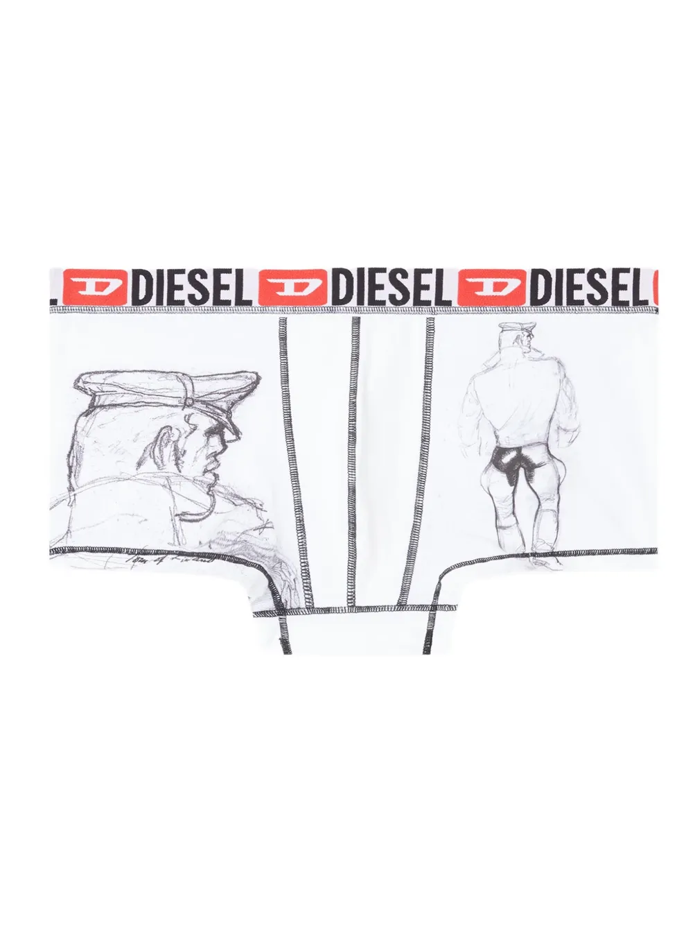 Diesel x Tom of Finland Foundation 'Damien' ボクサーパンツ - ホワイト Diesel x Tom of Finland Foundation 'Damien' ボクサーパンツ - ホワイト