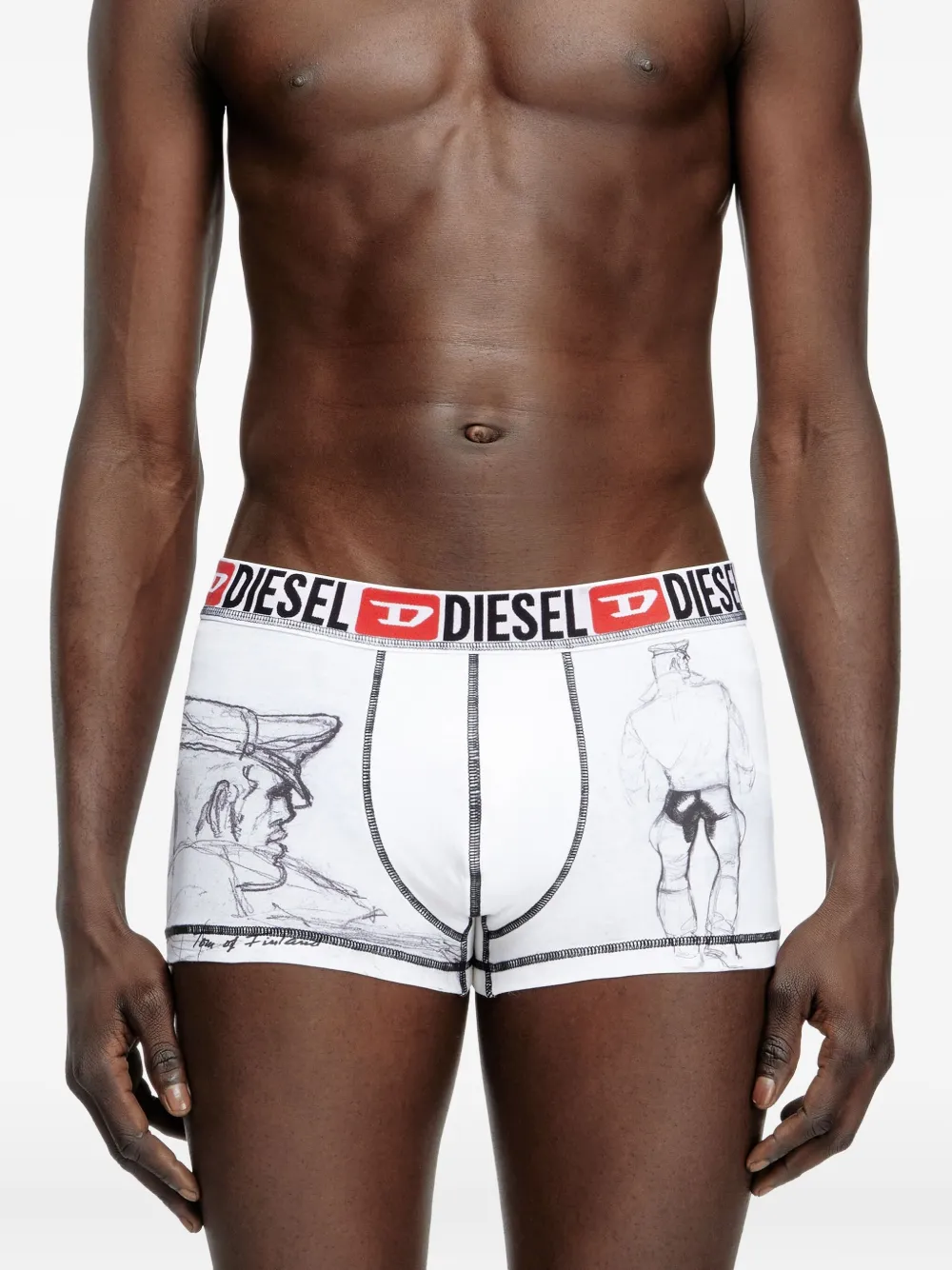 Diesel x Tom of Finland Foundation Damien boxershorts Wit