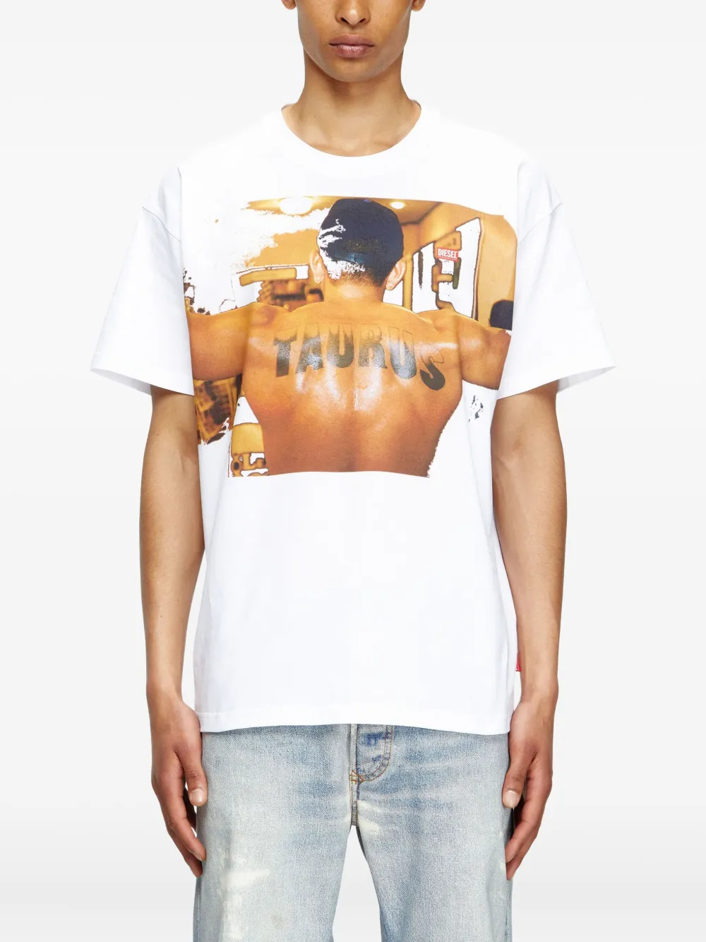 Diesel x Tom of Finland Foundation Pr-T-Boxt-Tom T-shirt Wit