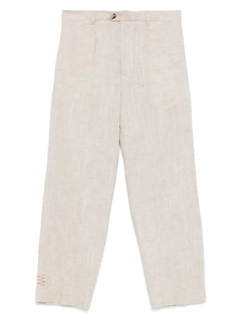 AMARÁNTO linen-blend trousers