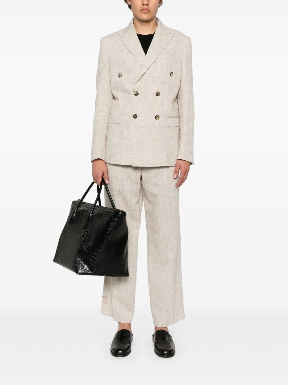 AMARÁNTO linen-blend trousers | Regular-Fit & Straight Leg Pants | Image 2
