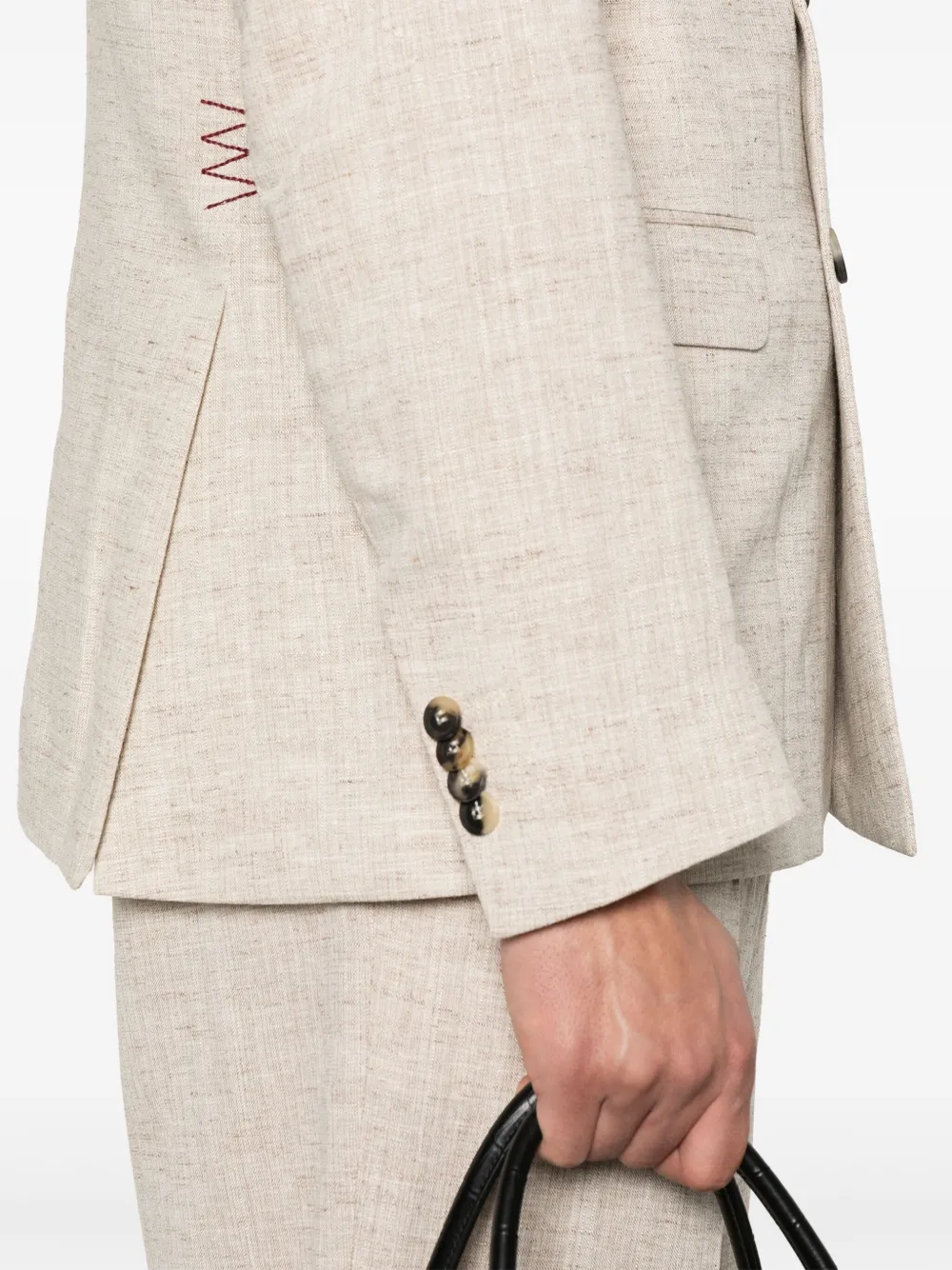 Shop Amaranto Double-breasted Blazer