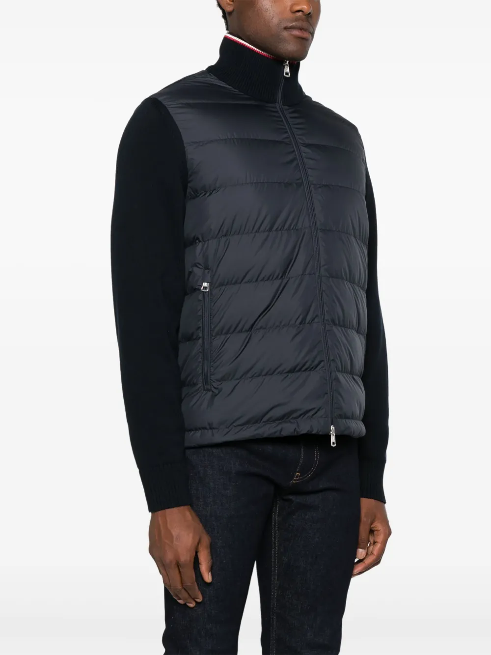 Moncler Gewatteerd jack met rits Blauw