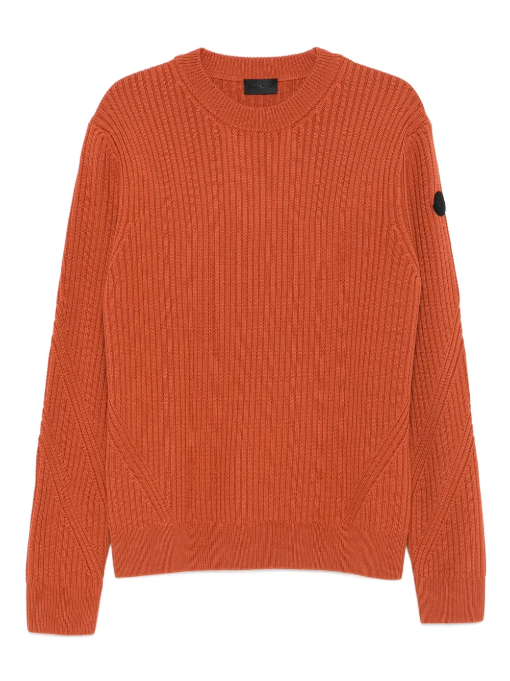 Moncler ribbed crew-neck sweater | orange | Image 1
