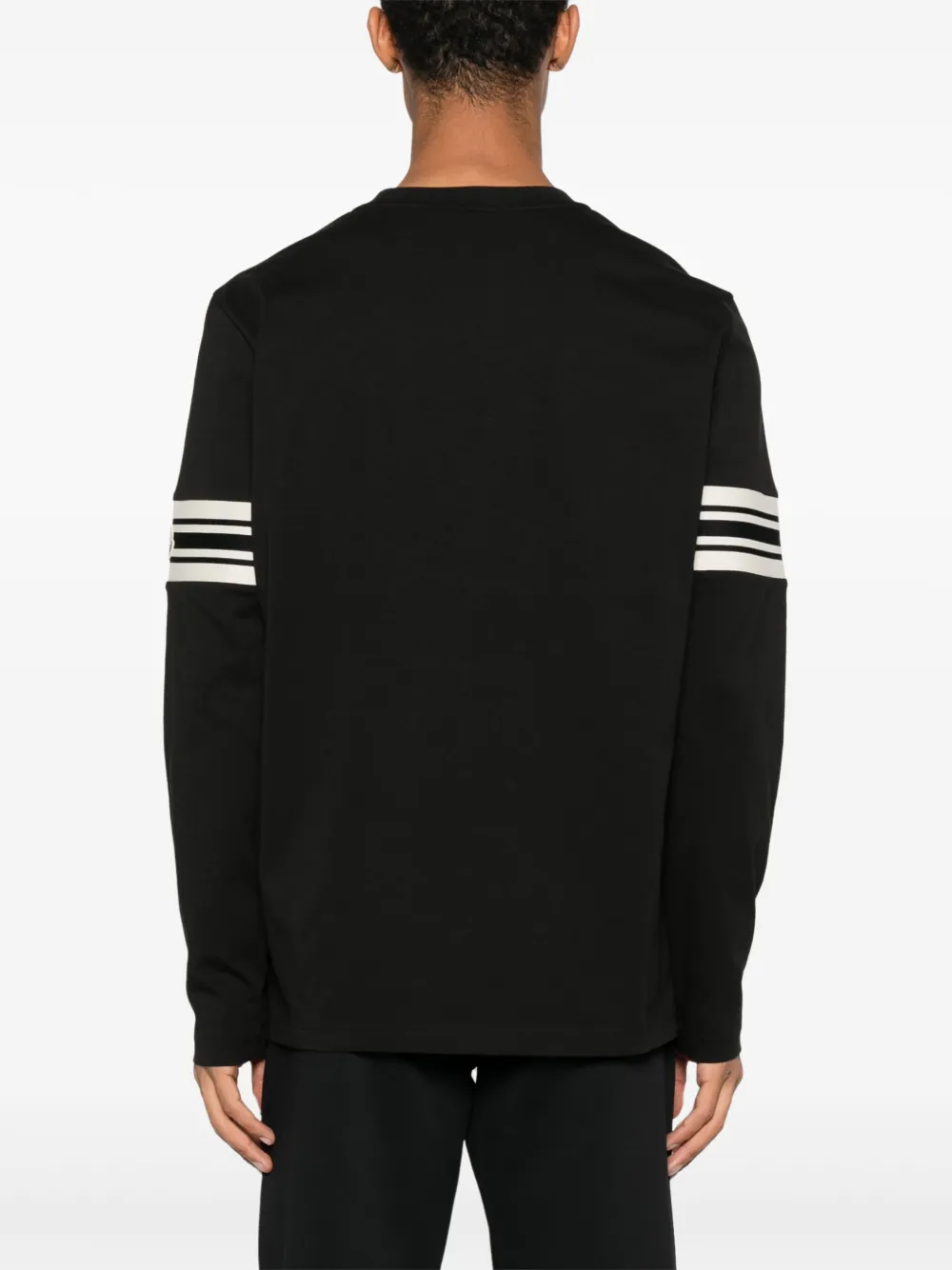 Moncler T-shirt met M-borduurwerk Zwart