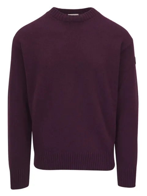 Moncler crew-neck logo-patch sweater