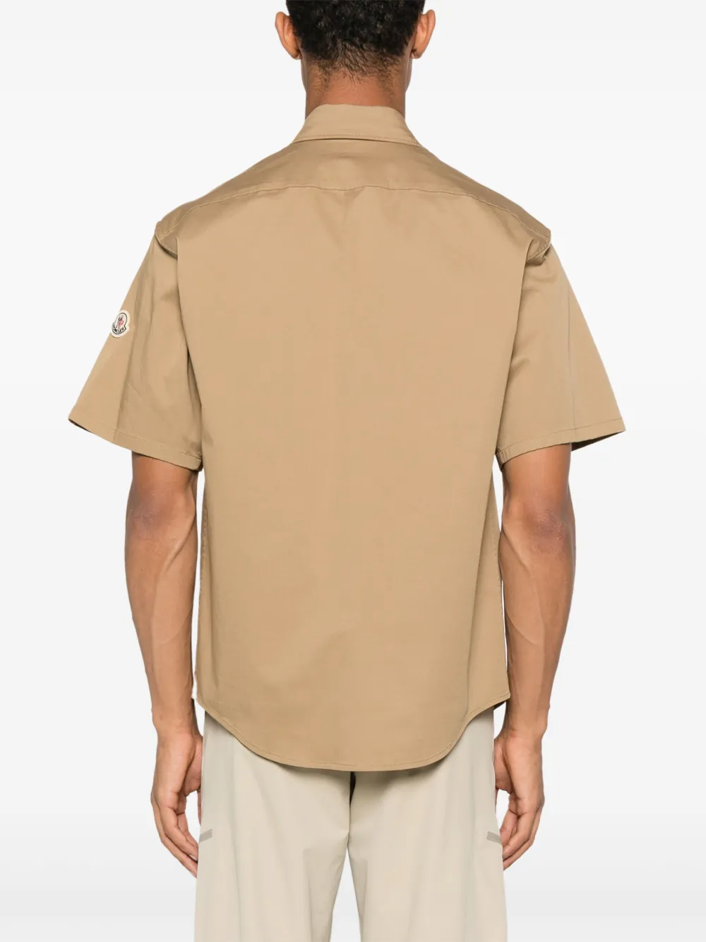 Moncler Overhemd met klepzak Bruin