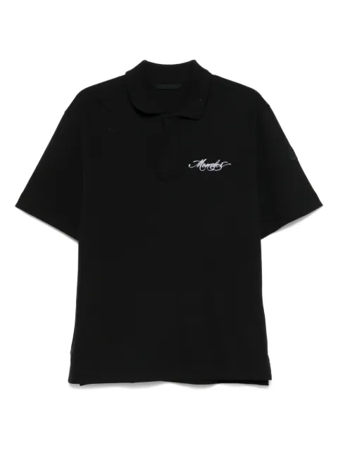 Moncler logo-embroidered polo shirt