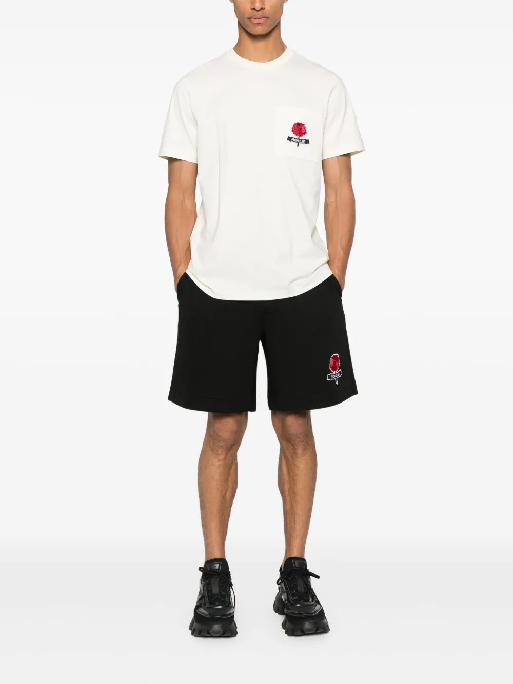 Moncler Short de moletom com logo bordado | Bermuda esportiva | Image 2