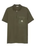 Moncler piqué-weave cotton polo shirt - Green