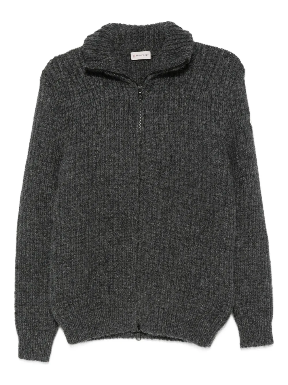 Moncler Geribbeld vest met rits Grijs