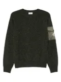 Moncler crew neck patch pocket sweater - Green