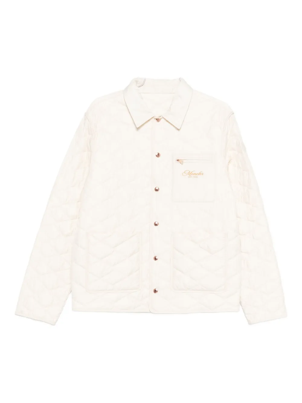 Moncler Kastos quilted shirt jacket Beige