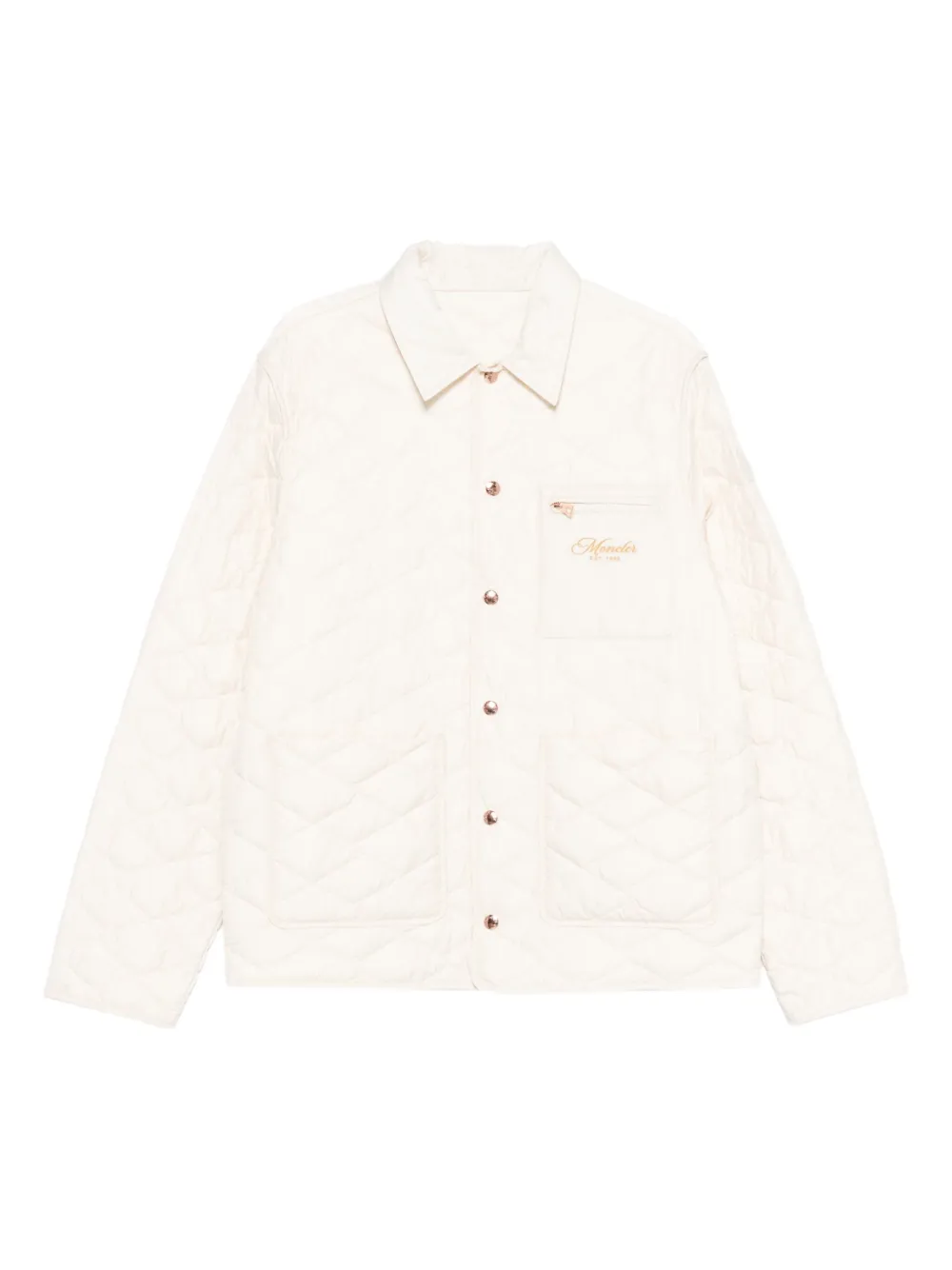 Moncler Kastos quilted shirt jacket Beige