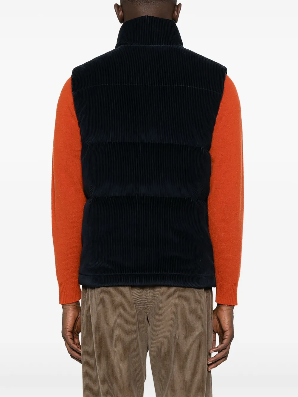 Moncler Ribfluwelen gilet Blauw