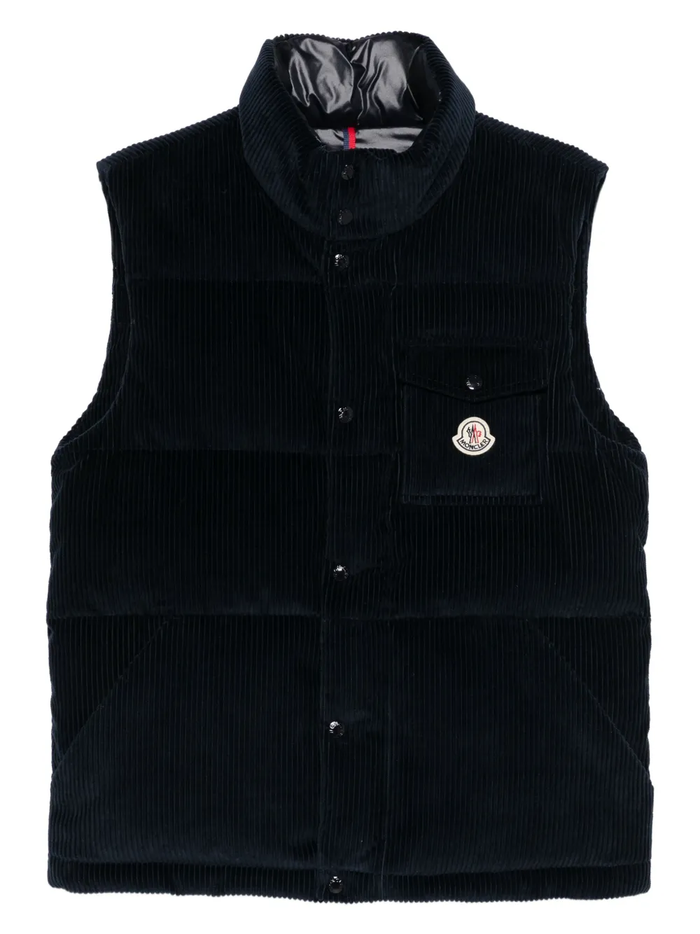 Moncler quilted corduroy vest - ブルー Moncler quilted corduroy vest - ブルー