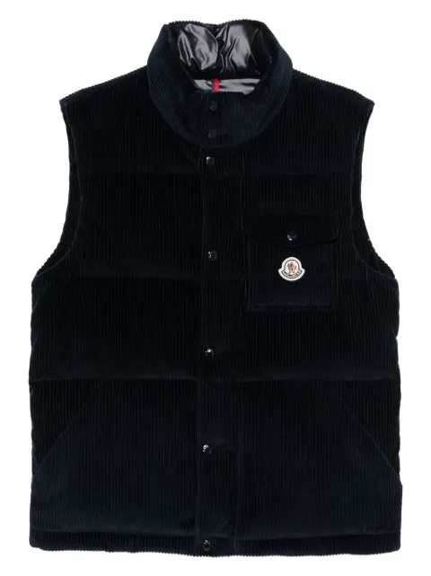 Moncler quilted corduroy vest