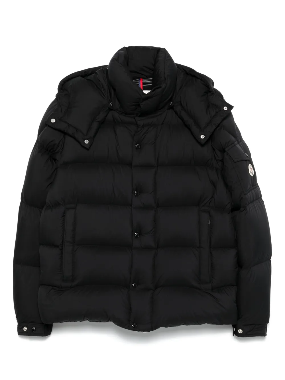 Moncler Gevoerd jack met capuchon Zwart
