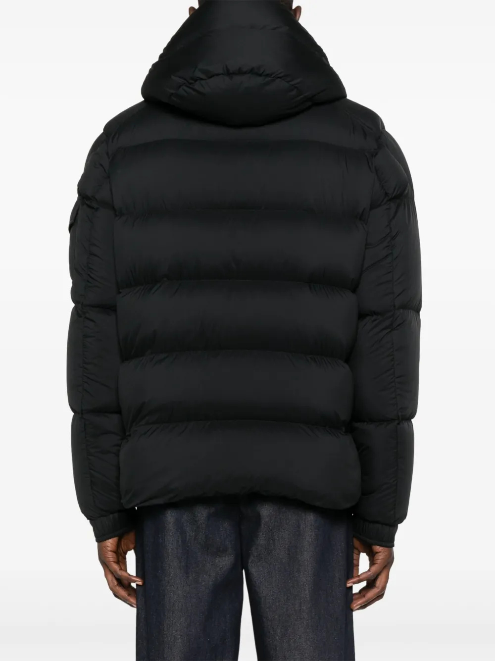 Moncler Gevoerd jack met capuchon Zwart