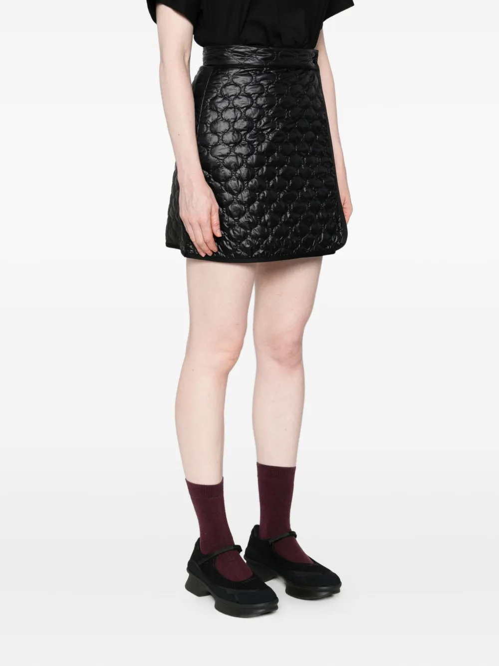 Moncler Gewatteerde mini-rok Zwart