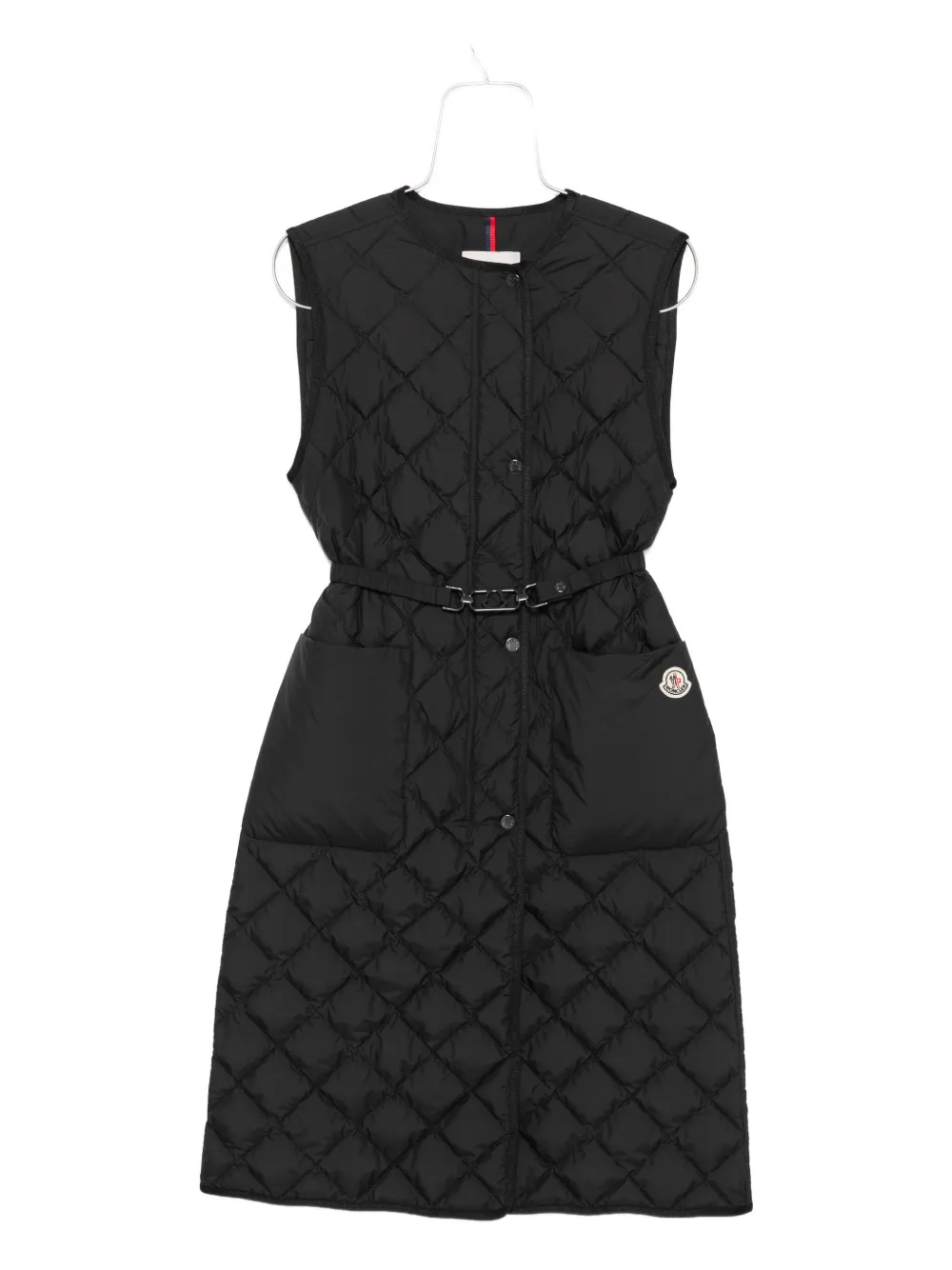 Moncler Gewatteerde ceintuur gilet Zwart