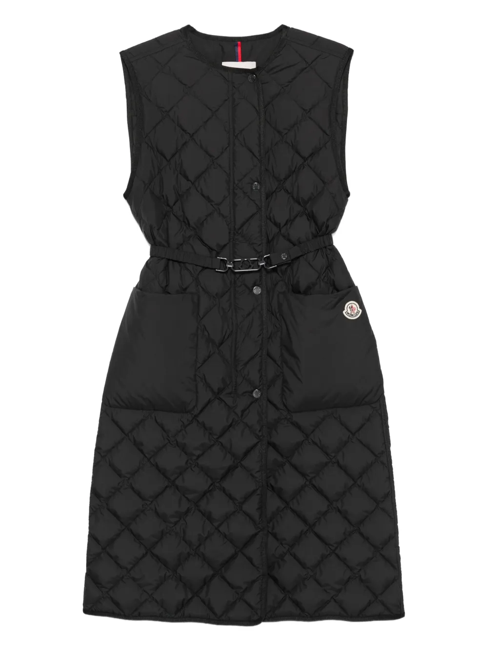 Moncler Gewatteerde ceintuur gilet Zwart
