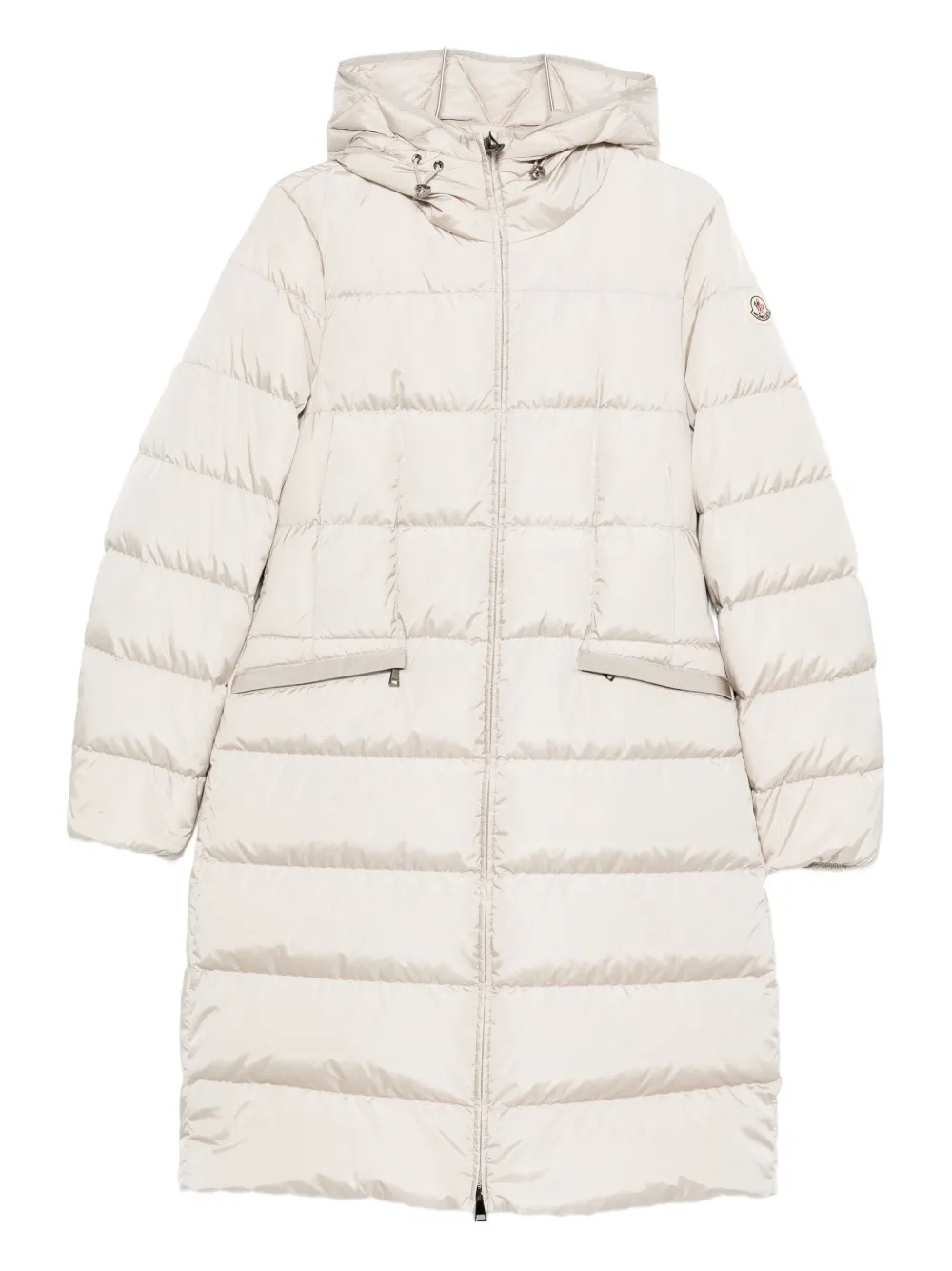 Moncler Avocette Long Coat In White