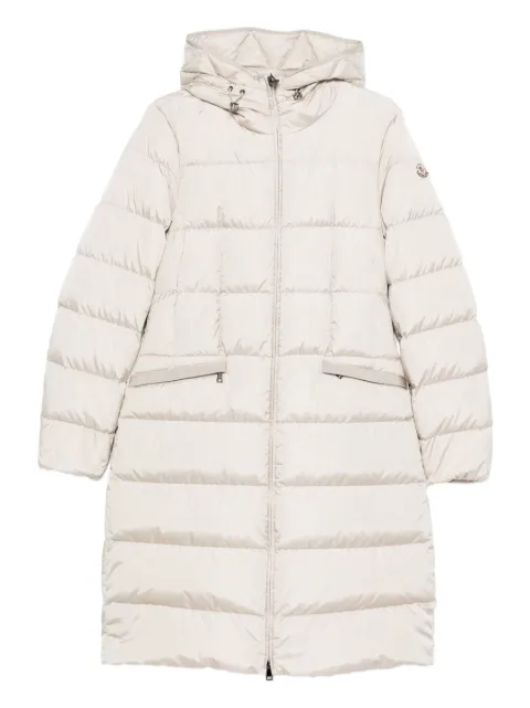 Moncler hooded quilted coat